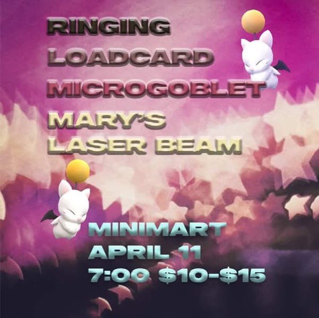 MINIMART - RINGING  LOADCARD  MICROGOBLET  MARY'S LASER BEAM